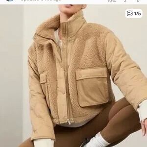 Athleta Fleece Hybrid Jacket
